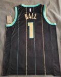 Maillot de Basket #1 Ball Hornets 22-23 city Noir Imprimé